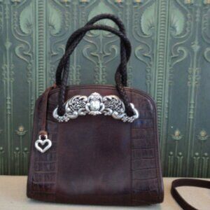 leather hand bag~ Brighton